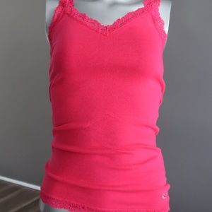 Hot Pink Lace Hollister Tank S